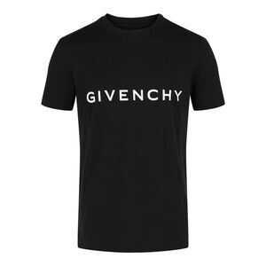 Givenchy Slim-Fit Logo Graphic T-Shirt Black Mens